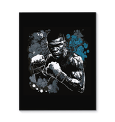 Close-up detail of the high-quality print on Train Like a Champion canvas.